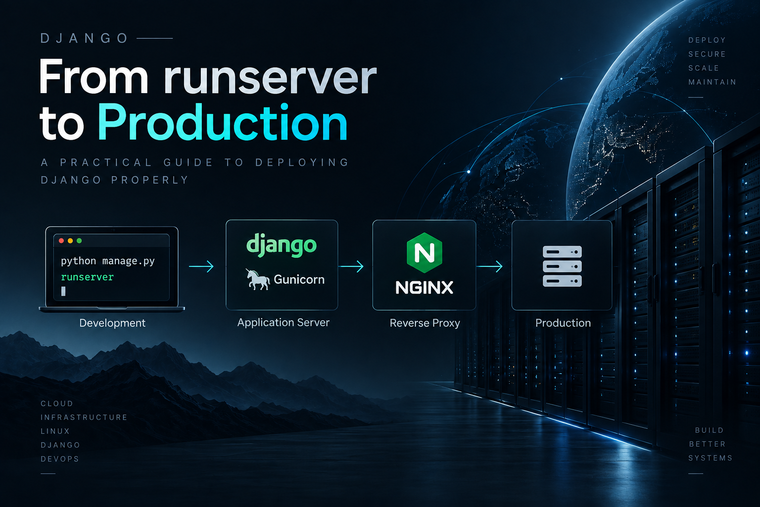 Cover for Django Deployment: From manage.py runserver to Production